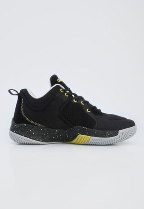 Tenis Basketball Negro-Amarillo Neón-Gris AND1 Delta