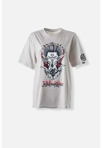 Camiseta De Jujutsu Kaisen Gris Manga Corta Género Neutro XS ANIME