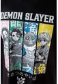 Camiseta De Demon Slayer Negra Estampada Género Neutro XS de ANIME