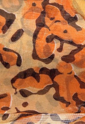 Pashmina Anna Flynn Animal Print Naranja