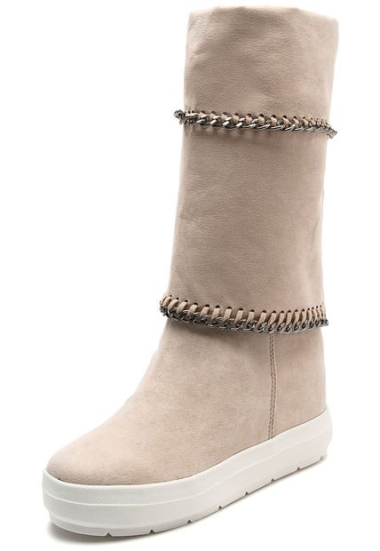Botas Casual Fashion Plataformas Beige Con Detalle De Cadena Anuwa Suede -  Compra Ahora | Dafiti Colombia