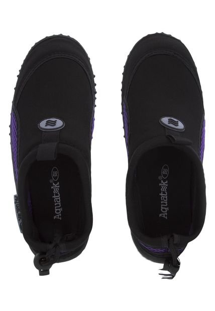 Playera Aquatek Aquashoes Negro-Morado