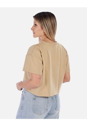 Camiseta Corta Negra Con Diseño Bordado