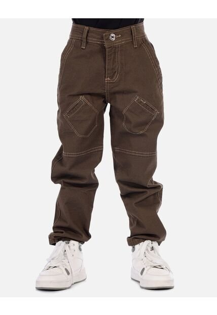 Pantalón Tipo Carpintero Para Niño Con Bolsillos Decorativos