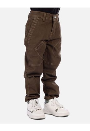 Pantalón Tipo Carpintero Para Niño Con Bolsillos Decorativos