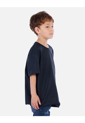 Camiseta Waffle Para Niño Con Fit Amplio Y Textura Acanalada