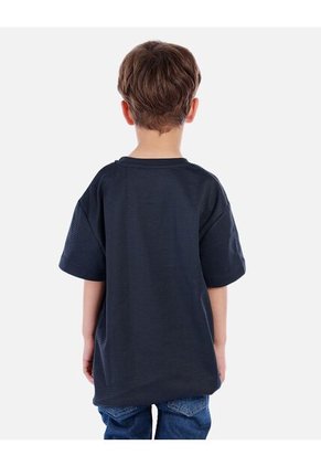 Camiseta Waffle Para Niño Con Fit Amplio Y Textura Acanalada