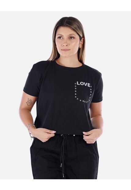 Camiseta Con Mangas Cortas Y Cuello Redondo