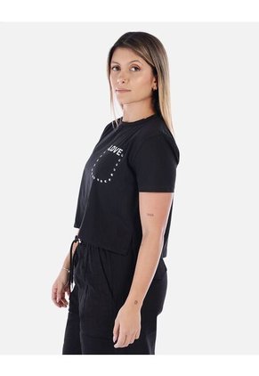 Camiseta Con Mangas Cortas Y Cuello Redondo