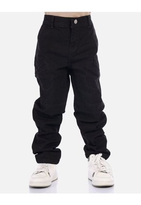 Pantalón Tipo Carpintero Para Niño Con Bolsillos Decorativos