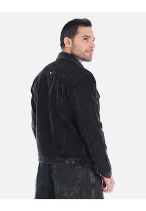 Chaqueta Denim Negra Hombre