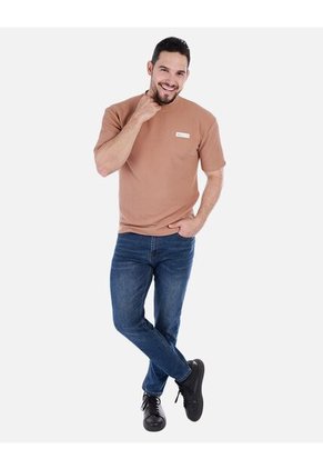 Camiseta Casual Para Hombre Cuello Redondo