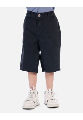 Bermuda Carpintera Para Niño Con Bolsillos Decorativos