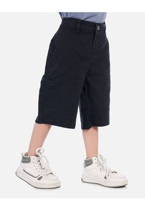 Bermuda Carpintera Para Niño Con Bolsillos Decorativos