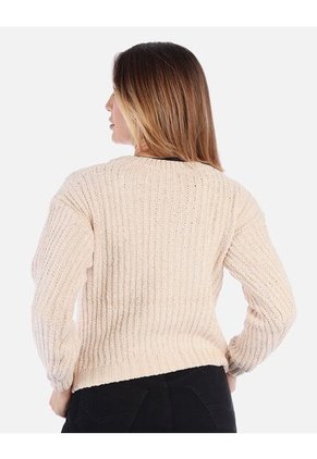 Suéter Tejido Manga Larga Mujer