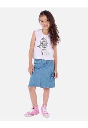 Camiseta Sin Mangas Para Niña Con Diseño De Bailarina