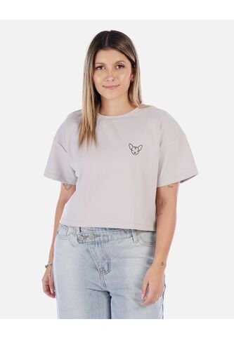 Camiseta Corta Negra Con Diseño Bordado Arequipe