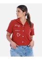 Camisa Mujer Con Estampado de Arequipe