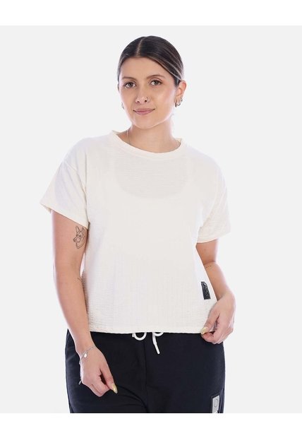 Camiseta Oversize Mujer Con Parche