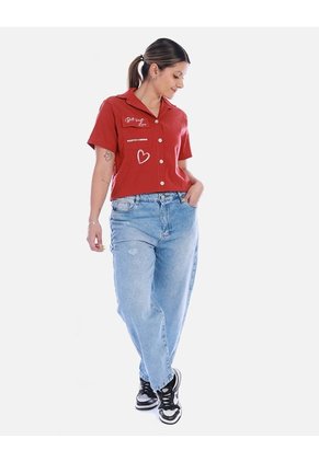 Camisa Mujer Con Estampado