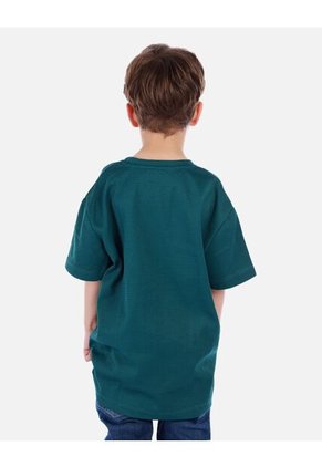 Camiseta Waffle Para Niño Con Fit Amplio Y Textura Acanalada