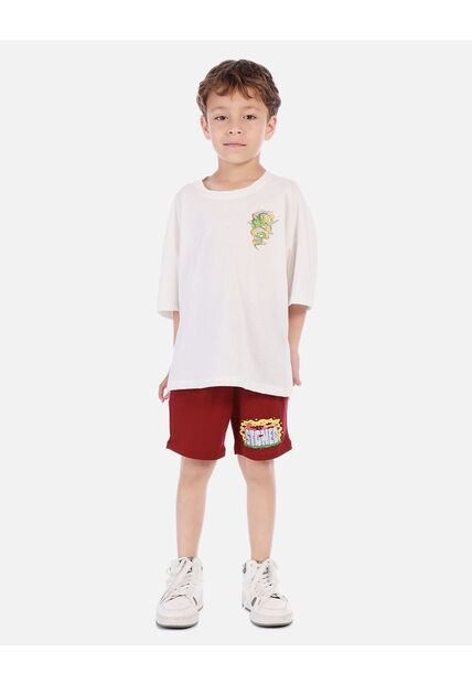 Conjunto Para Niño Con Camiseta Estampada Y Short Deportivo