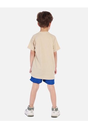 Conjunto Para Niño Con Camiseta Estampada Y Short Deportivo