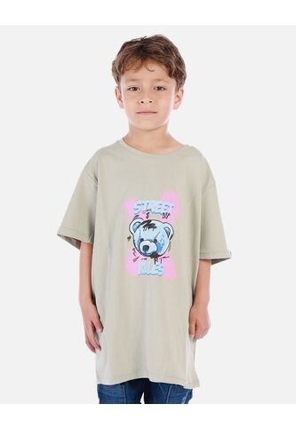 Camiseta Para Niño Con Diseño Urbano Y Estampado De Oso Arequipe