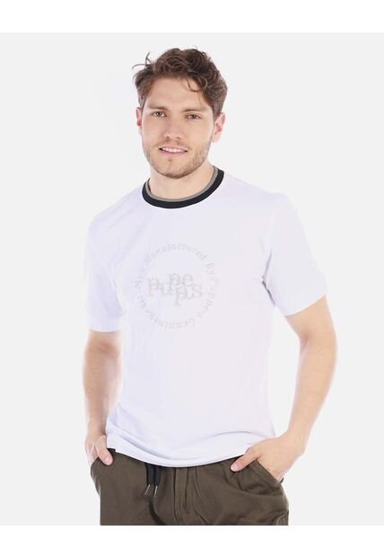 Camiseta Básica Estampada Para Hombre