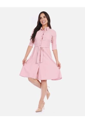 Vestido Camisero Corto Para Mujer Elegante Arequipe