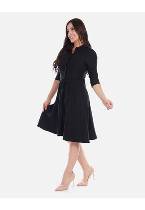 Vestido Camisero Corto Para Mujer Elegante