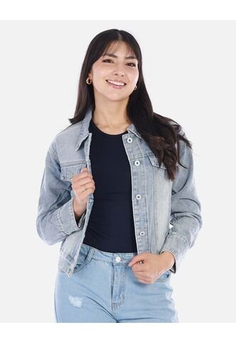 Chaqueta Jean Femenina Clásica Y Versátil Arequipe