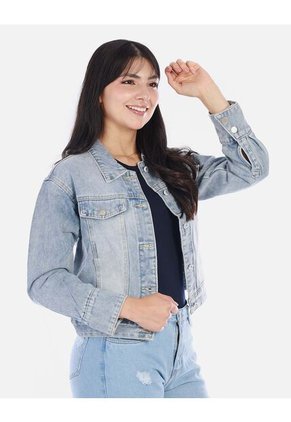 Chaqueta Jean Femenina Clásica Y Versátil