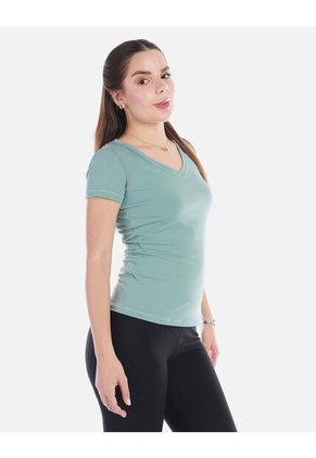 Camiseta Deportiva Cuello V Manga Corta