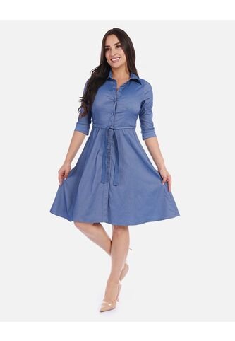 Vestido Camisero Corto Para Mujer Elegante Arequipe