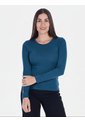 Camiseta Manga Larga Básica Para Mujer de Arequipe