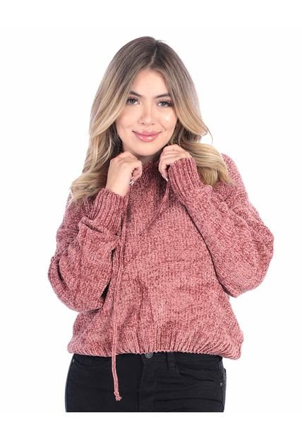 Buzo Tejido Con Capota Mujer