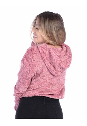 Buzo Tejido Con Capota Mujer