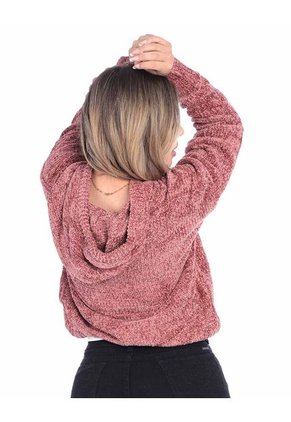 Buzo Tejido Con Capota Mujer