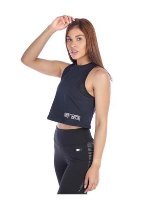 Crop Top Deportivo Semi Over Size Mujer