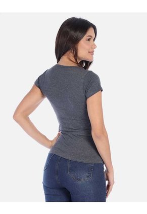 Camiseta Manga Corta Básica Para Mujer