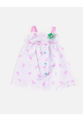 Vestido Corazones Niña Con Botones Decorativos