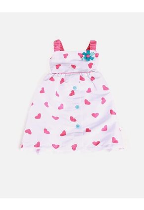 Vestido Corazones Niña Con Botones Decorativos