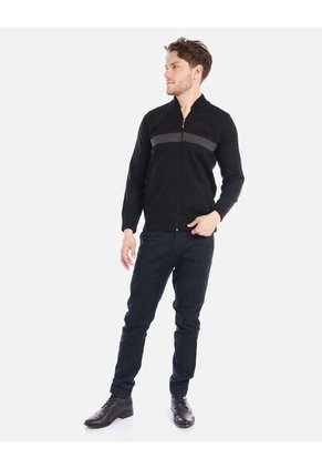 Chaqueta Tejida Para Hombre Con Cierre Frontal