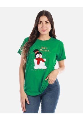 Camiseta Navideña Cómoda Y Divertida Para Mujer