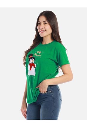 Camiseta Navideña Cómoda Y Divertida Para Mujer