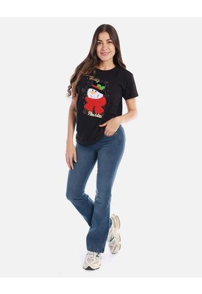 Camiseta Navideña Cómoda Y Divertida Para Mujer