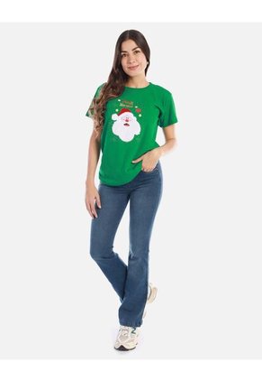 Camiseta Navideña Cómoda Y Divertida Para Mujer