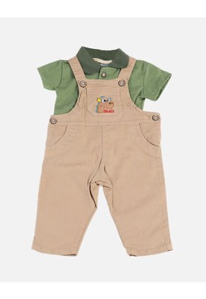 Overol Con Polo Para Niño