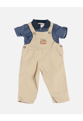 Overol Con Polo Para Niño